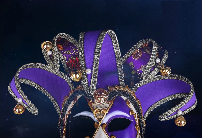 Zarte handwerk bemalte Maskerade Maske Frauen Party Halloween Performance Venezianische Stilmaske Volles Gesichtsraum Dekorationen