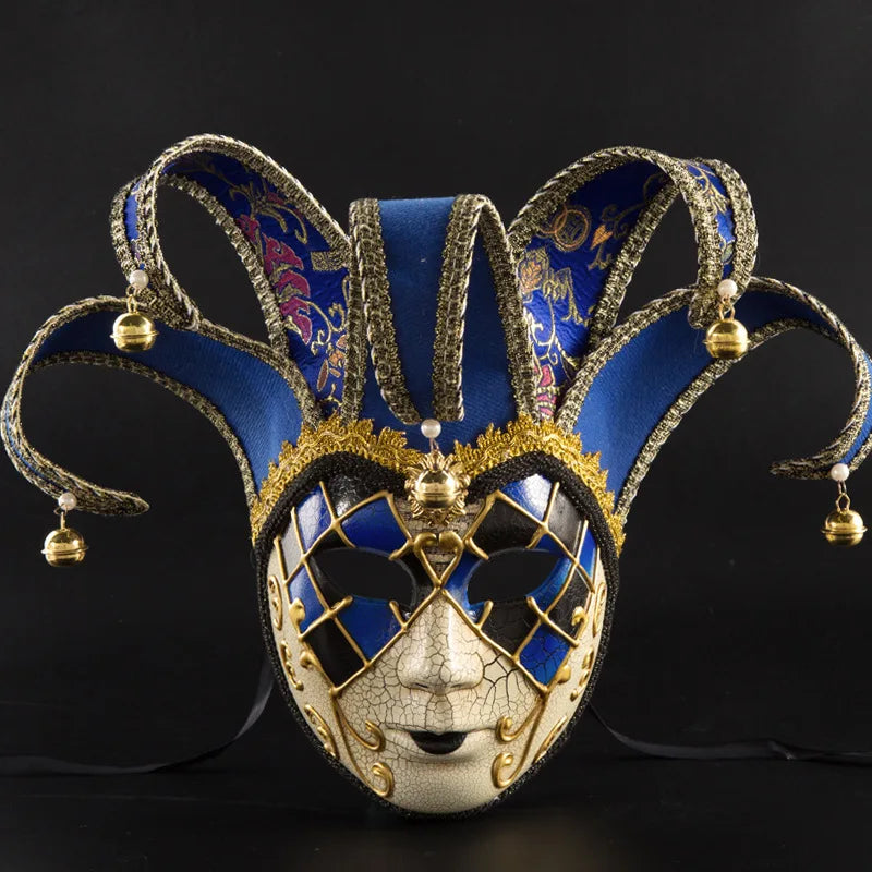 Mask Plastik Frauen Bühnenbilder Crack Textur Persönlichkeit Party Party Masquerade Clownstil Mode einfache Ballshow