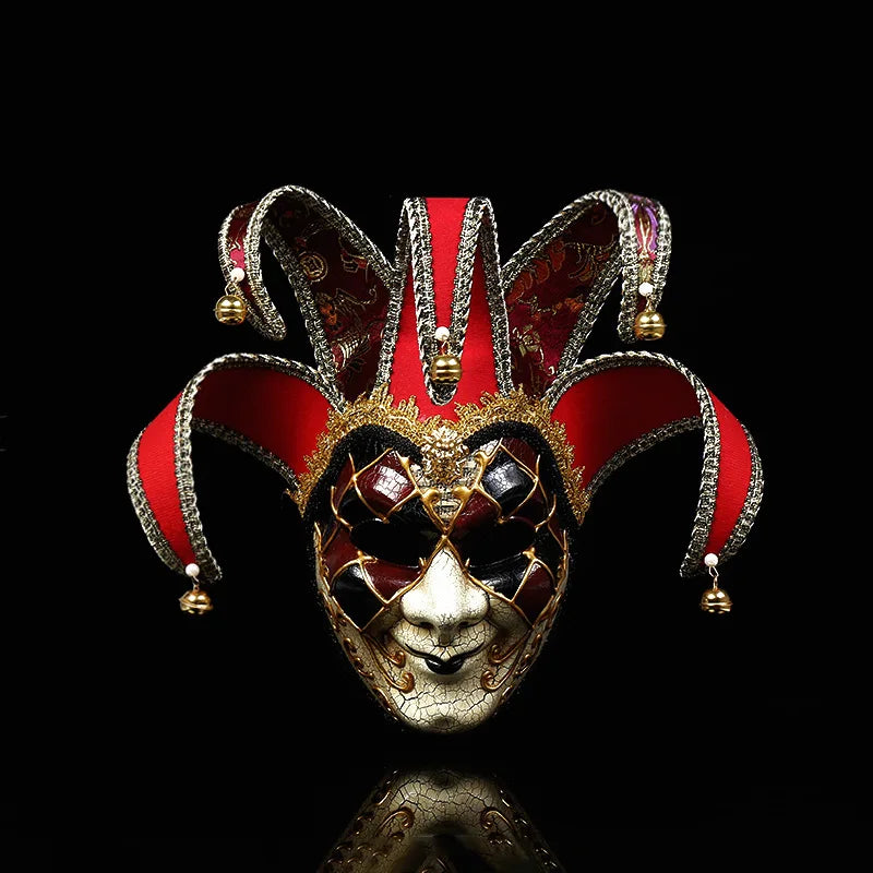 Masquerade-Maske für Männer und Frauen venezianische Gesichtsmaske Jestermaske Venezianer Mardi Gras Mask Halloween Party-Decor