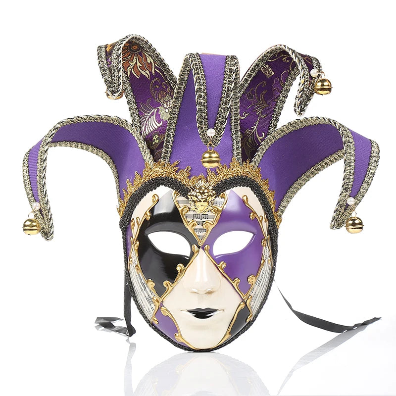 Zarte handwerk bemalte Maskerade Maske Frauen Party Halloween Performance Venezianische Stilmaske Volles Gesichtsraum Dekorationen