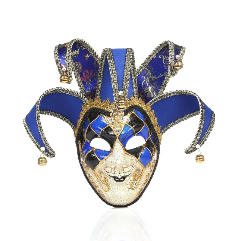 Masquerade-Maske für Männer und Frauen venezianische Gesichtsmaske Jestermaske Venezianer Mardi Gras Mask Halloween Party-Decor