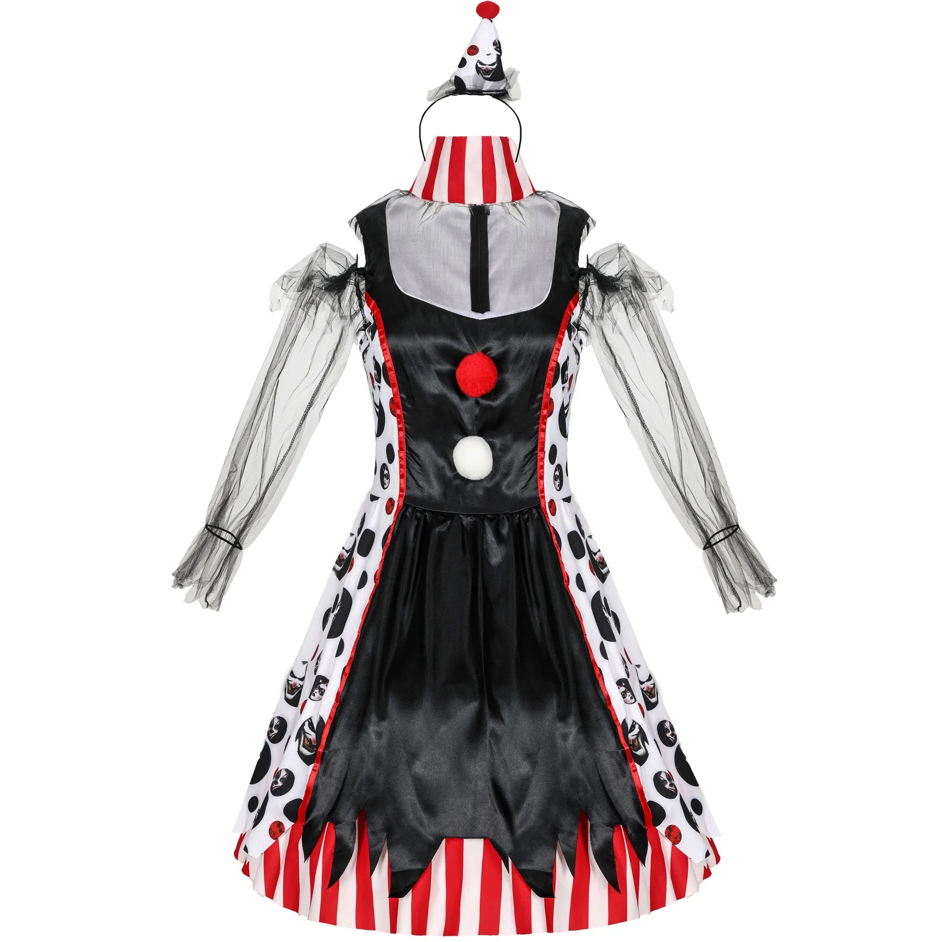 Halloween Masquerade Vampire Circus Clown Cosplay -Kleid Karneval Party Hexe Honey Joker Baby Droll Kostüm
