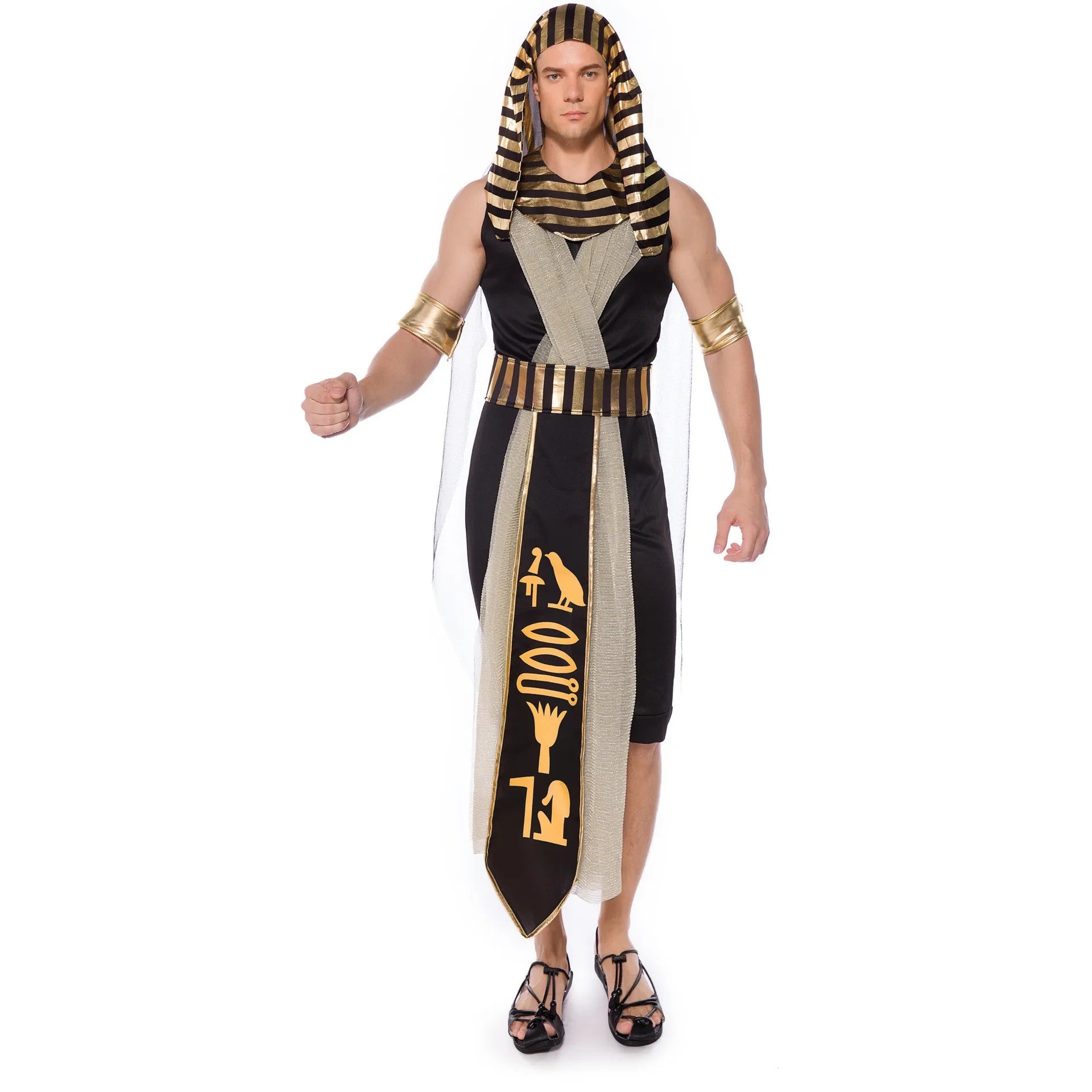 Halloween Karneval Pharao Cleopatra Paare Ägypten ägyptische Königin Kostüm Myth
