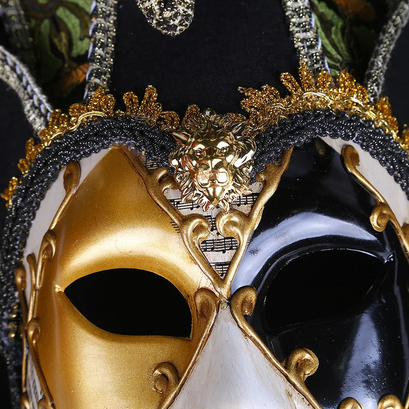 Zarte handwerk bemalte Maskerade Maske Frauen Party Halloween Performance Venezianische Stilmaske Volles Gesichtsraum Dekorationen