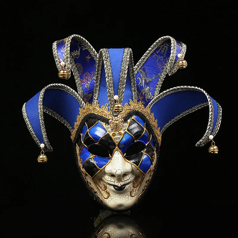 Masquerade-Maske für Männer und Frauen venezianische Gesichtsmaske Jestermaske Venezianer Mardi Gras Mask Halloween Party-Decor