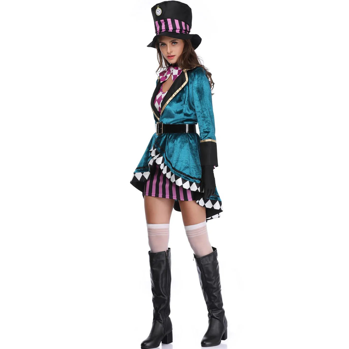 Halloween -Kostüm für Frauen Cosplay Circus Magier Rollenspiele Bühnen -Outfit Performance Holiday Party Outfits
