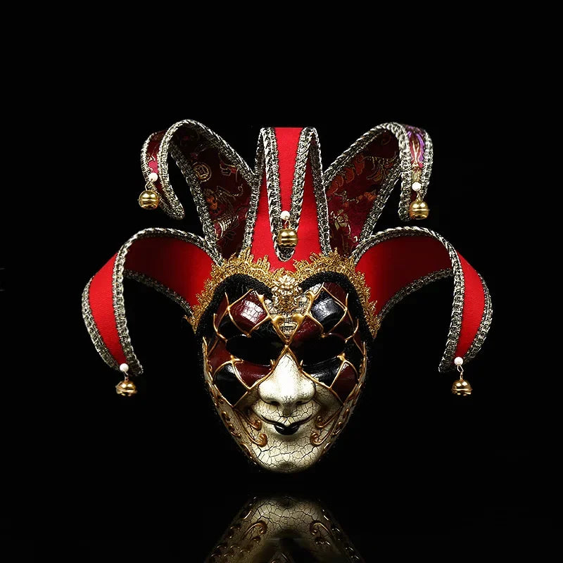 Masquerade-Maske für Männer und Frauen venezianische Gesichtsmaske Jestermaske Venezianer Mardi Gras Mask Halloween Party-Decor