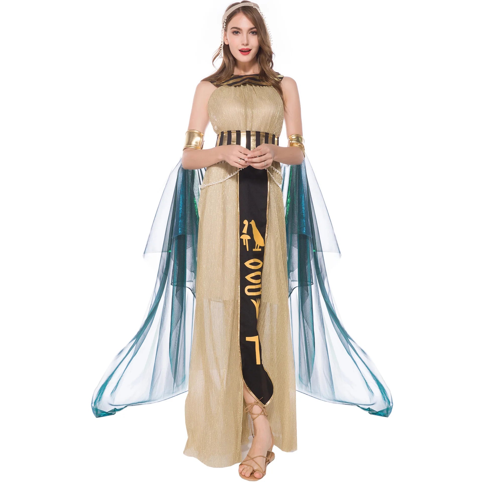 Halloween Karneval Pharao Cleopatra Paare Ägypten ägyptische Königin Kostüm Myth