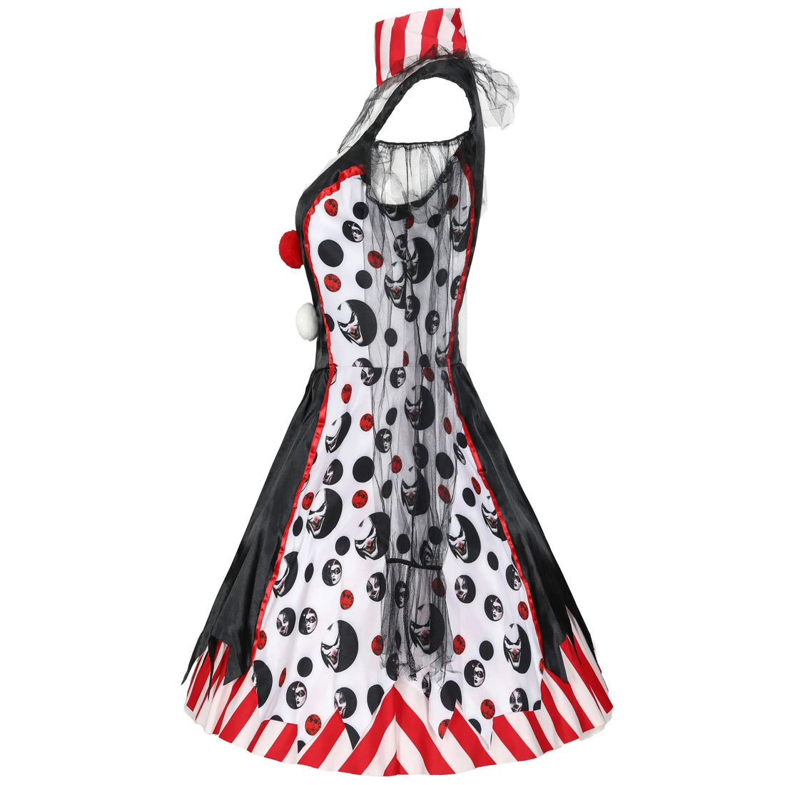 Halloween Masquerade Vampire Circus Clown Cosplay -Kleid Karneval Party Hexe Honey Joker Baby Droll Kostüm