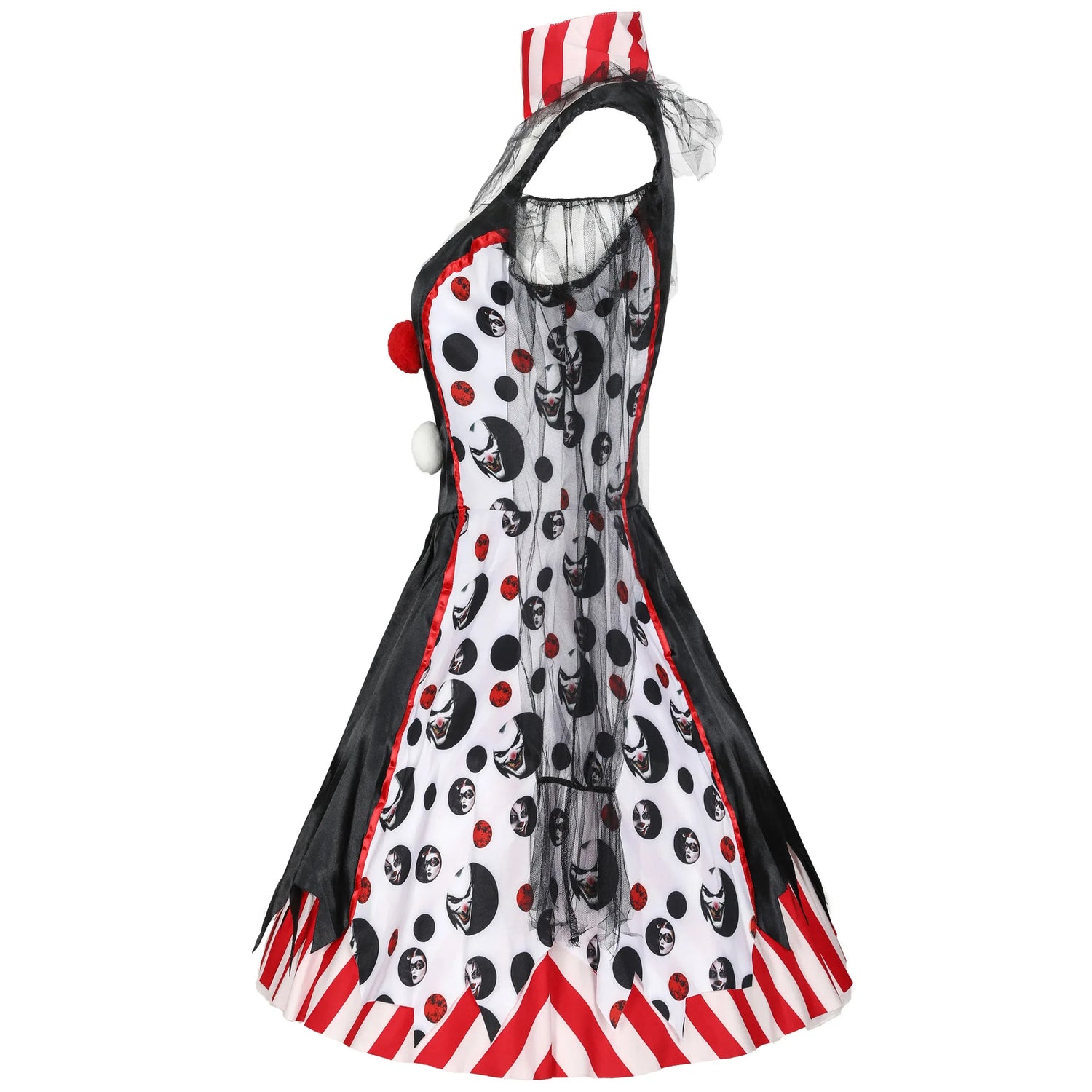 Halloween Masquerade Vampire Circus Clown Cosplay -Kleid Karneval Party Hexe Honey Joker Baby Droll Kostüm