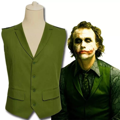 hochwertiger Heath Ledger Cosplay-Anzug Halloween Herren Film The Dark Knight Joker Kostüm Purple Jacke Vollständige Sets