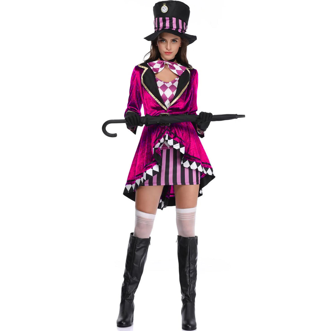 Halloween -Kostüm für Frauen Cosplay Circus Magier Rollenspiele Bühnen -Outfit Performance Holiday Party Outfits