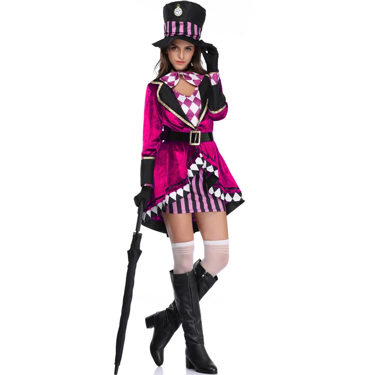 Halloween -Kostüm für Frauen Cosplay Circus Magier Rollenspiele Bühnen -Outfit Performance Holiday Party Outfits