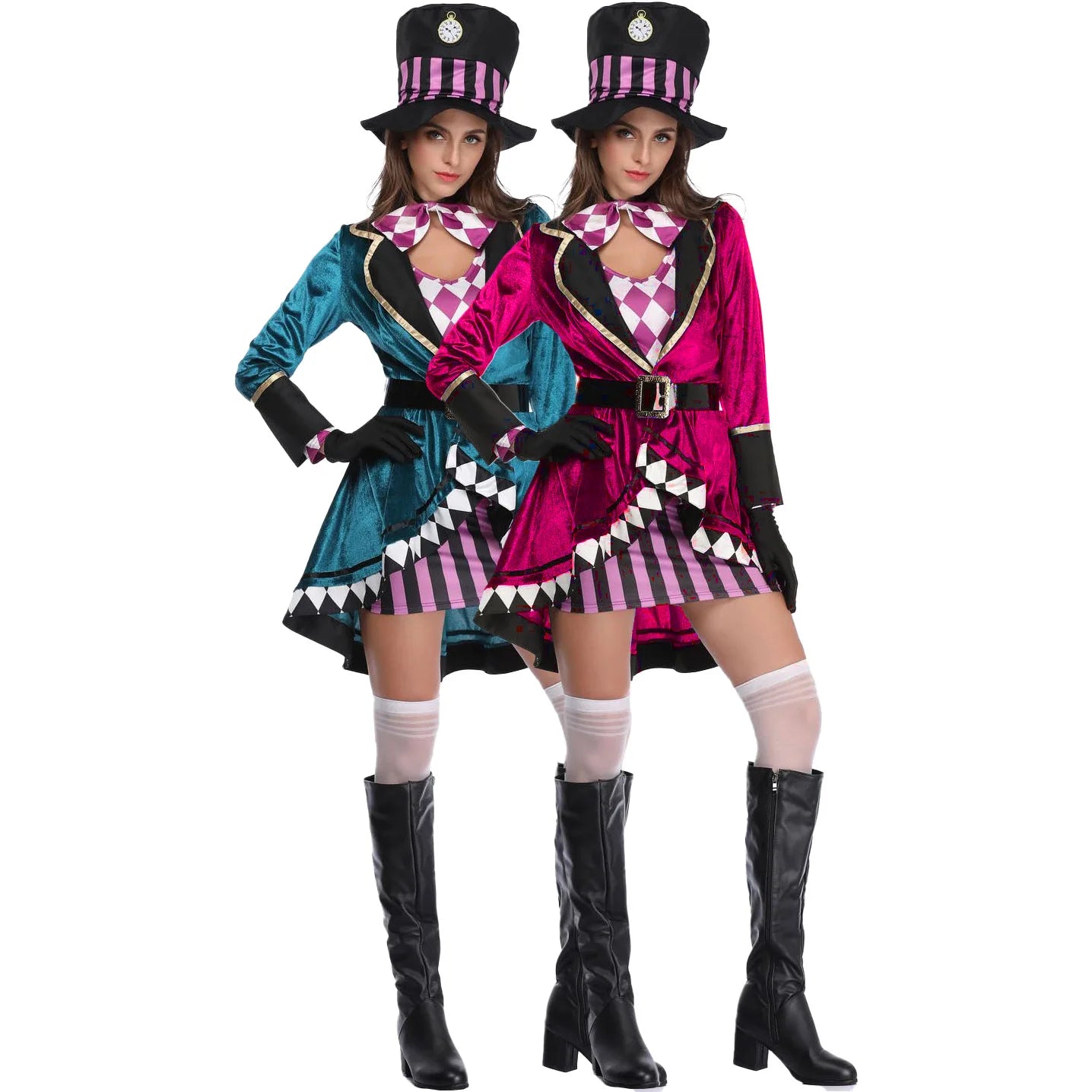 Halloween -Kostüm für Frauen Cosplay Circus Magier Rollenspiele Bühnen -Outfit Performance Holiday Party Outfits