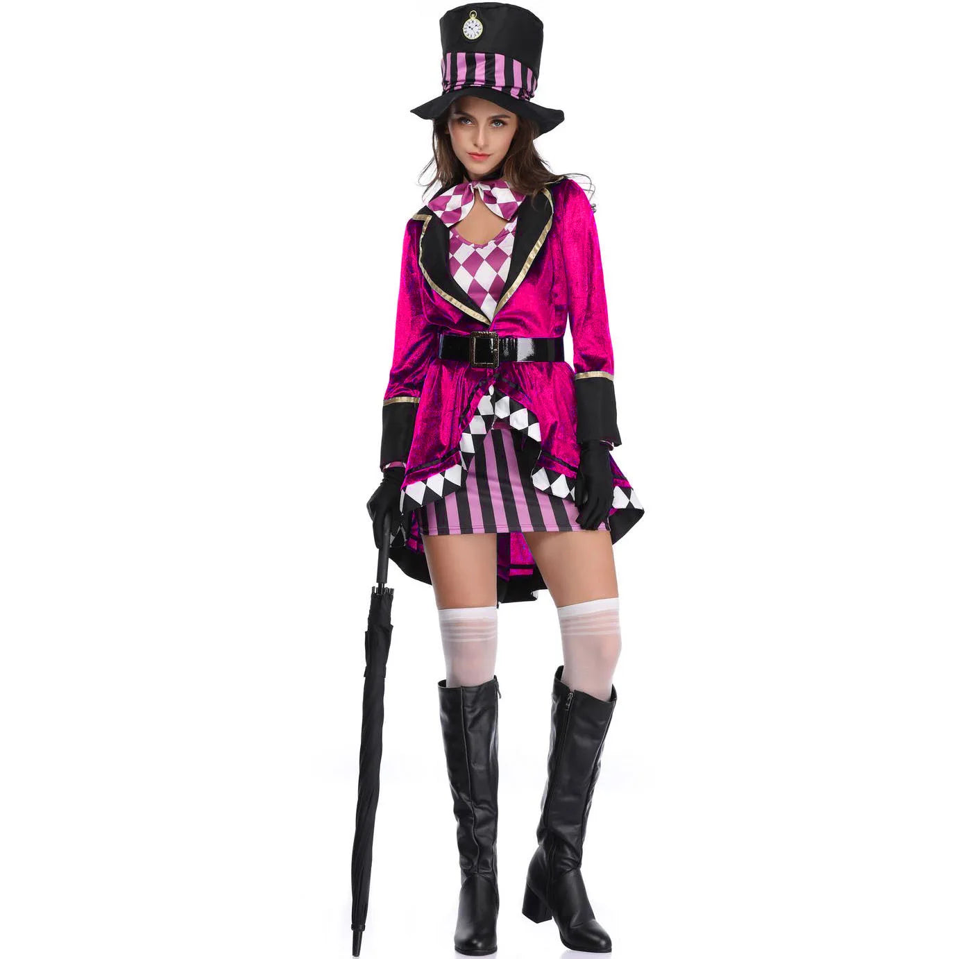 Halloween -Kostüm für Frauen Cosplay Circus Magier Rollenspiele Bühnen -Outfit Performance Holiday Party Outfits