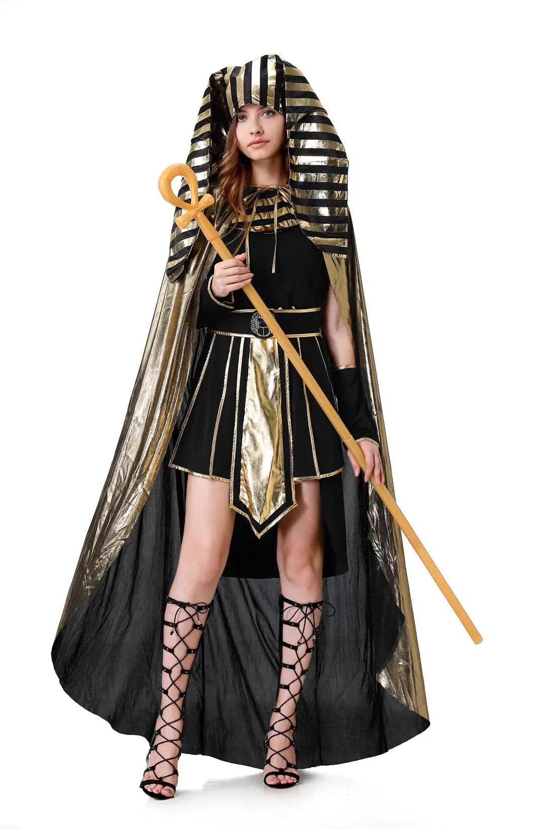 Erwachsener altes Ägypten ägyptischer Pharao Cleopatra Kostüm Frauen für Cosplay Halloween Kostüme