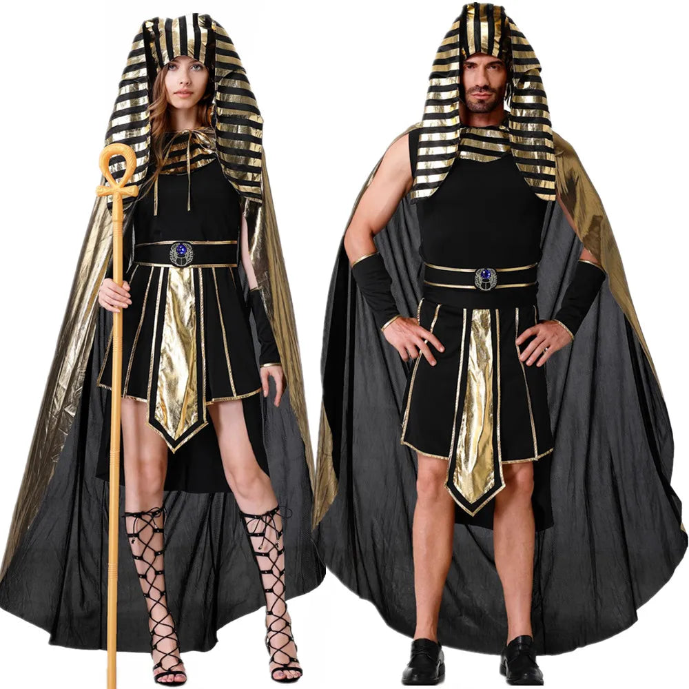 Erwachsener altes Ägypten ägyptischer Pharao Cleopatra Kostüm Frauen für Cosplay Halloween Kostüme
