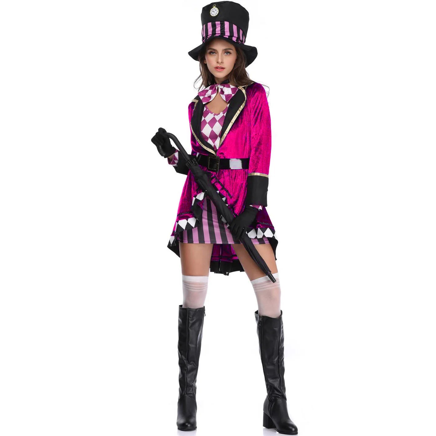 Halloween -Kostüm für Frauen Cosplay Circus Magier Rollenspiele Bühnen -Outfit Performance Holiday Party Outfits