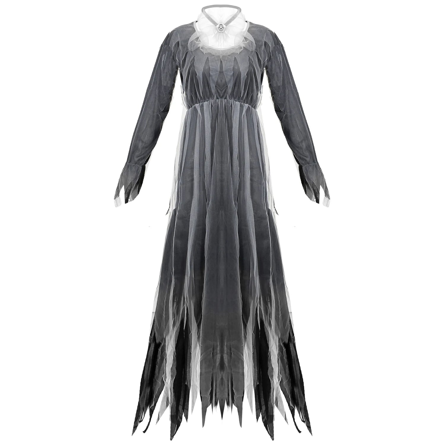 Damen Halloween Gruselkostüm Gothic Geisterbraut Vampir Dämonenkleid für Spukhaus Karneval Party Performance Festlich