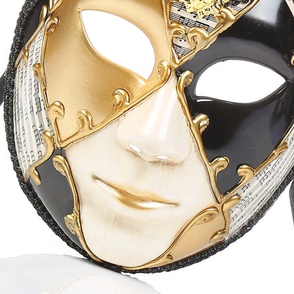 Delicate Handcraft Painted Masquerade Mask Women Party Halloween Performance Venetian Style Mask Full Face Room Decorations