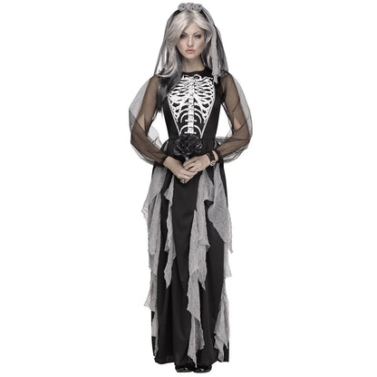 Mehrere erwachsene gruselige Schädel Geister Braut Kostüm Frauen Zombie Vampire Cosplay Carnival Halloween Party Day of the Dead Dress Up