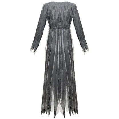 Damen Halloween Gruselkostüm Gothic Geisterbraut Vampir Dämonenkleid für Spukhaus Karneval Party Performance Festlich