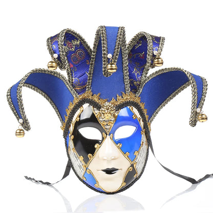 Delicate Handcraft Painted Masquerade Mask Women Party Halloween Performance Venetian Style Mask Full Face Room Decorations