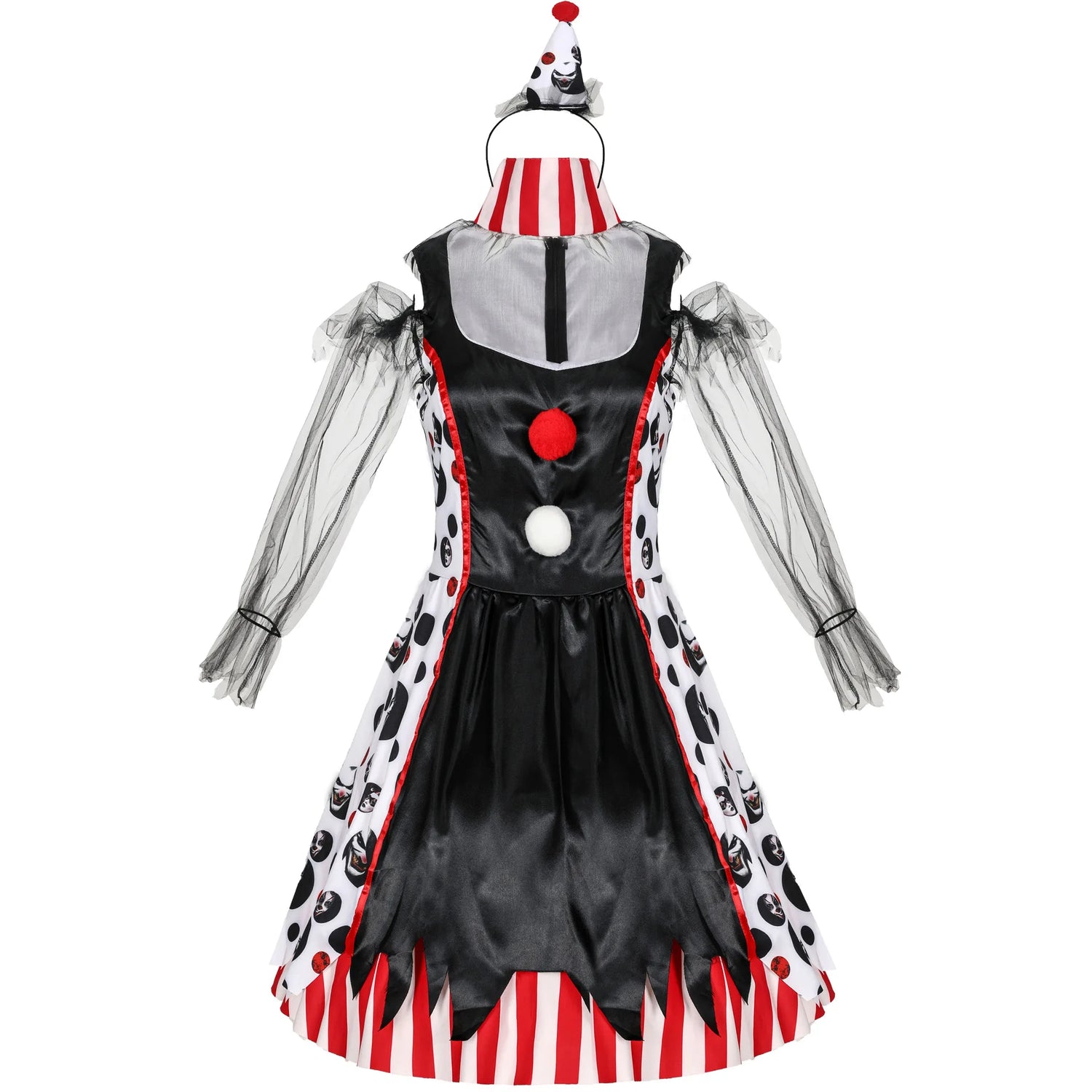 Halloween Masquerade Vampire Circus Clown Cosplay -Kleid Karneval Party Hexe Honey Joker Baby Droll Kostüm