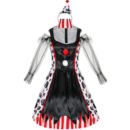 Halloween Masquerade Vampire Circus Clown Cosplay -Kleid Karneval Party Hexe Honey Joker Baby Droll Kostüm
