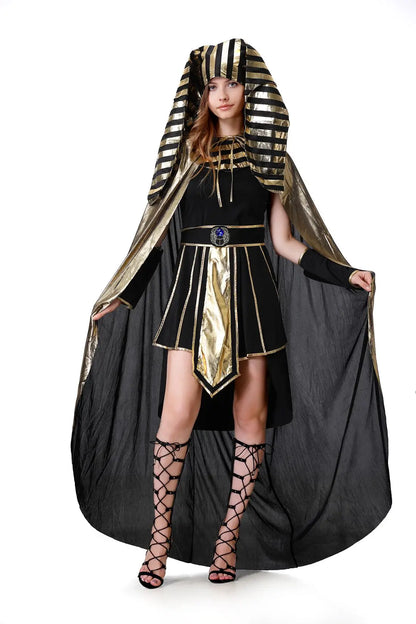 Erwachsener altes Ägypten ägyptischer Pharao Cleopatra Kostüm Frauen für Cosplay Halloween Kostüme