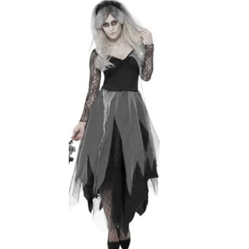 Mehrere erwachsene gruselige Schädel Geister Braut Kostüm Frauen Zombie Vampire Cosplay Carnival Halloween Party Day of the Dead Dress Up
