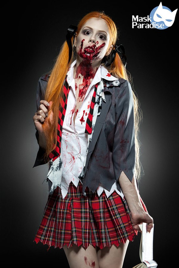 Zombie Schoolgirl Komplettset